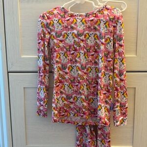 Posh Peanut Pink Unicorn Pajama Set